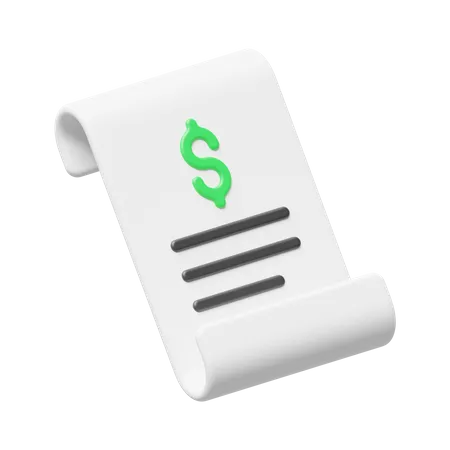 Agreement Paper  3D Icon