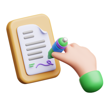 Agreement Sign  3D Icon