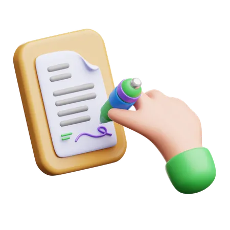 Agreement Sign  3D Icon