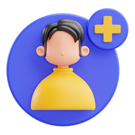 Añadir amigo  3D Icon