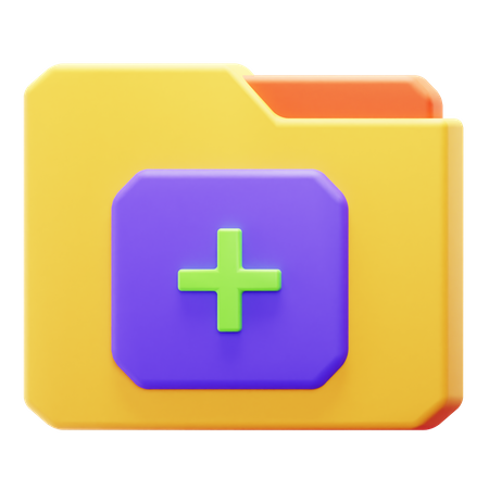 Agregar carpeta  3D Icon