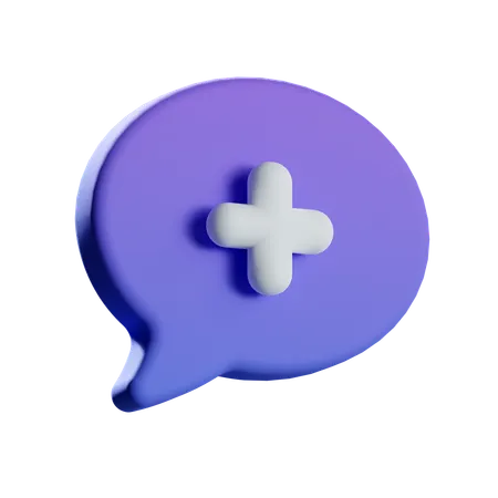Agregar chat  3D Icon