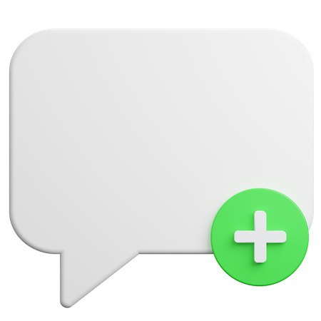 Agregar chat  3D Icon