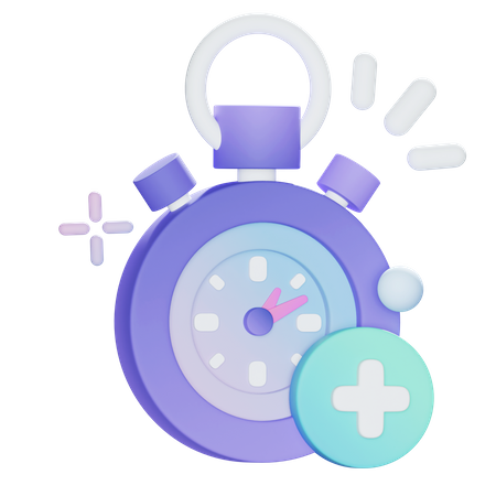 Agregar temporizador  3D Icon