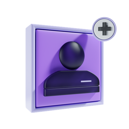 Agregar usuario  3D Icon