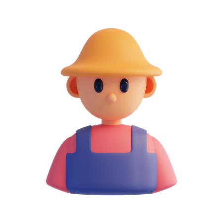 Fermier  3D Icon