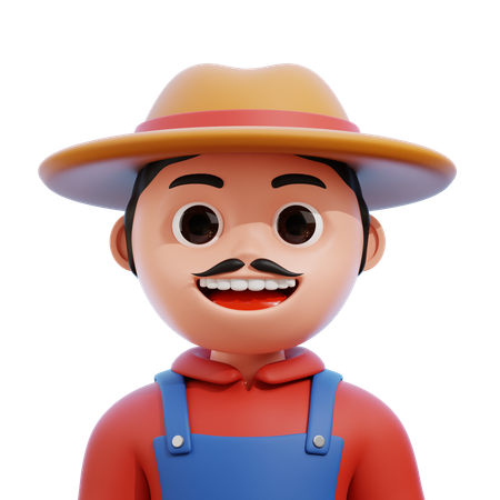 Agricultor  3D Icon