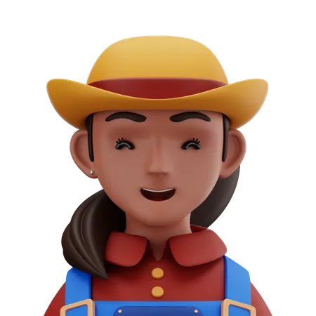 Agricultrice  3D Icon