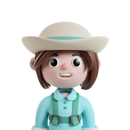 Agricultrice  3D Icon