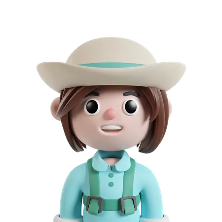 Agricultrice  3D Icon