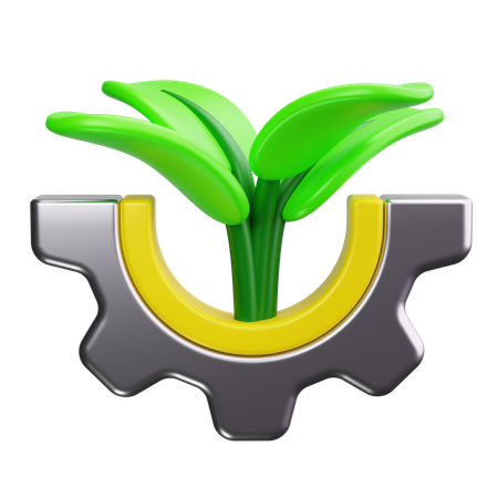 Agricultura sostenible  3D Icon