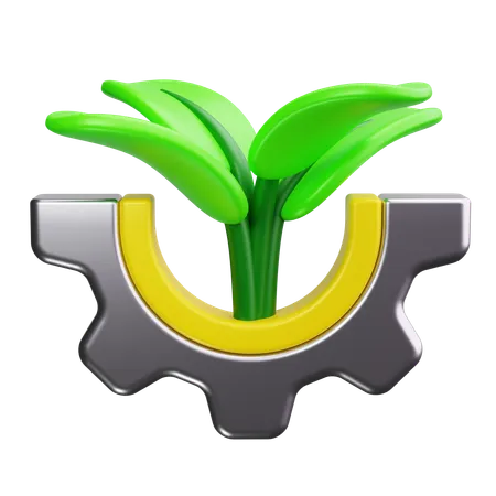 Agricultura sustentável  3D Icon