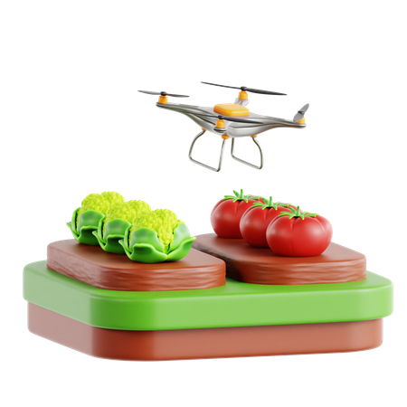 Agricultural Drones  3D Icon