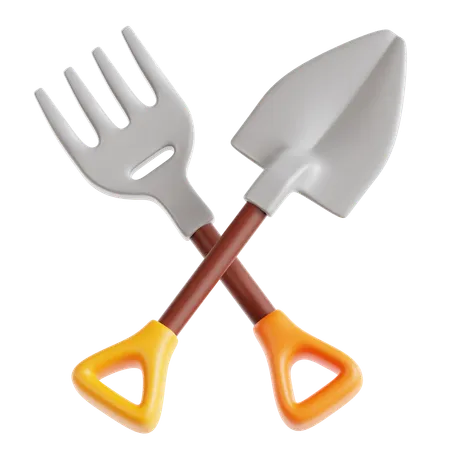 Agricultural Tools  3D Icon