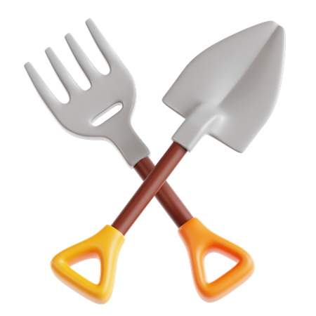 Agricultural Tools  3D Icon