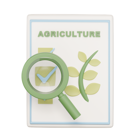 Agriculture Quality Control  3D Icon