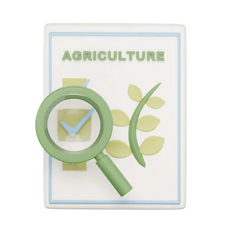 Agriculture Quality Control  3D Icon