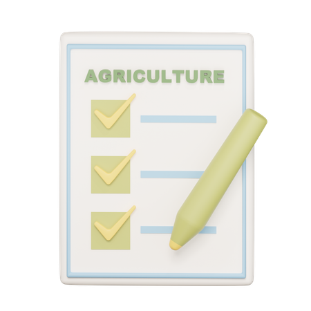 Agriculture Standards  3D Icon