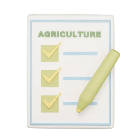 Agriculture Standards  3D Icon