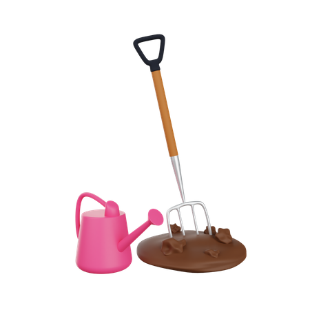 Agriculture Tools  3D Illustration