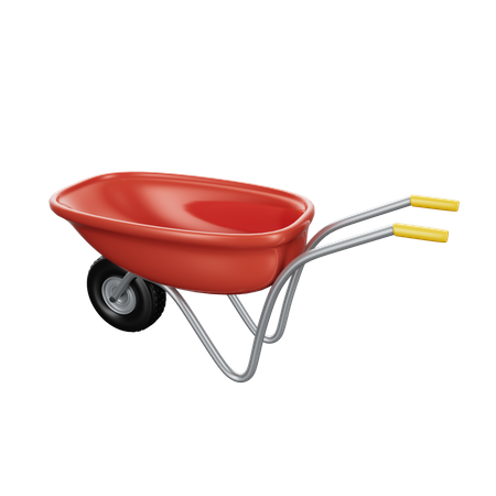 Agriculture Wheelbarrow  3D Icon