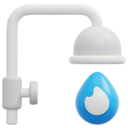 Agua caliente  3D Icon