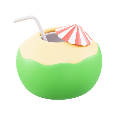 Agua de coco  3D Icon