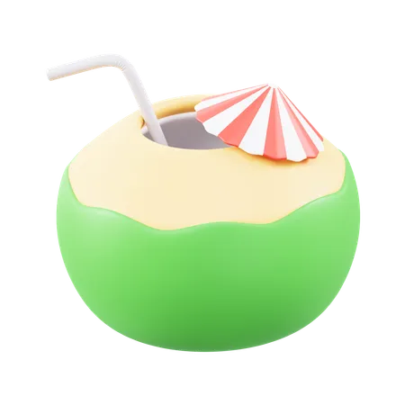 Agua de coco  3D Icon