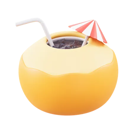 Agua de coco  3D Icon