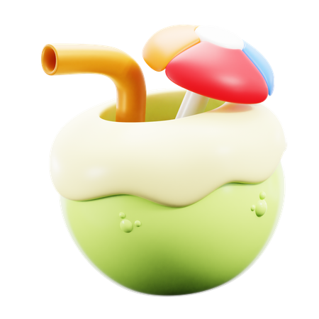 Agua de coco  3D Icon