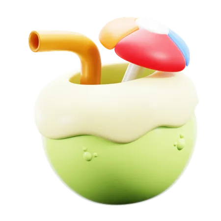 Agua de coco  3D Icon