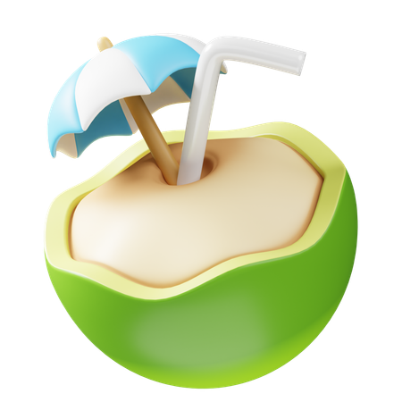 Agua de coco  3D Icon