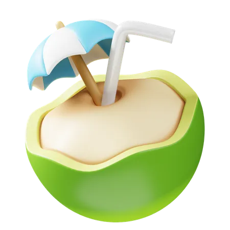 Agua de coco  3D Icon