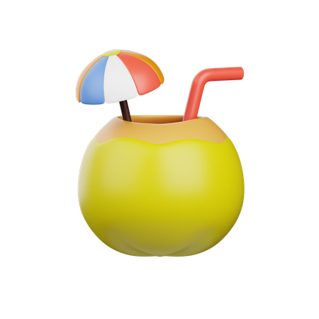 Agua de coco  3D Icon