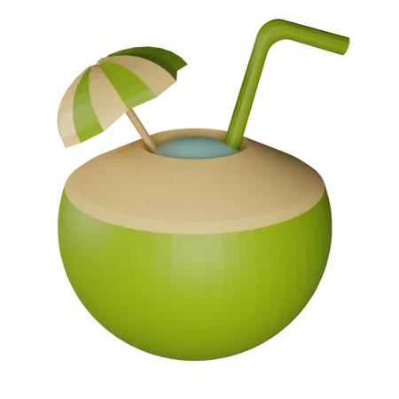 Agua de coco  3D Icon