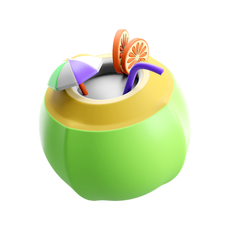 Agua de coco  3D Icon