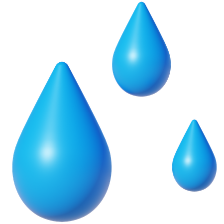 Agua de lluvia  3D Icon