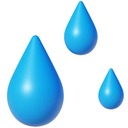 Agua de lluvia  3D Icon