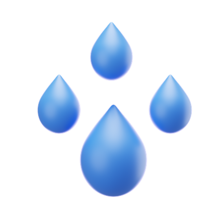 Agua de lluvia  3D Icon