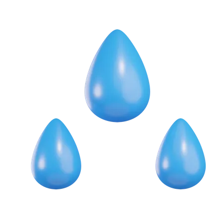 Agua de lluvia  3D Icon