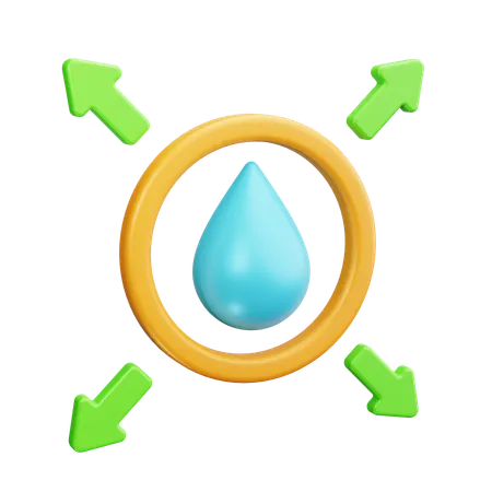 Reutilizar água  3D Icon