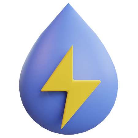 Energia da água  3D Icon