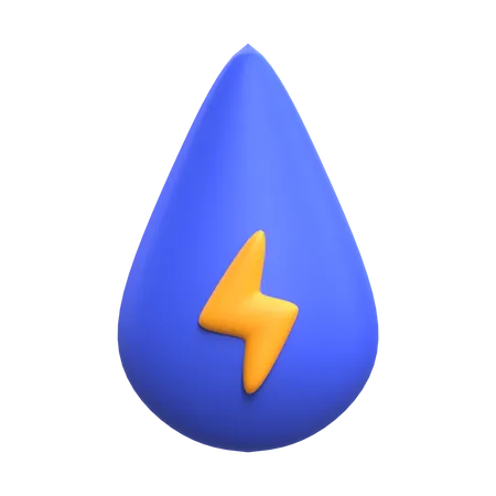 Energia da água  3D Icon