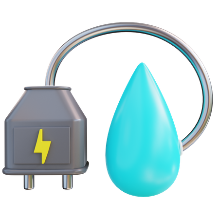 Energía del agua  3D Icon