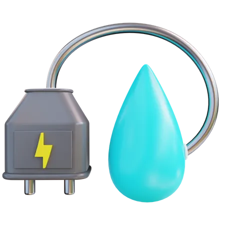 Energía del agua  3D Icon