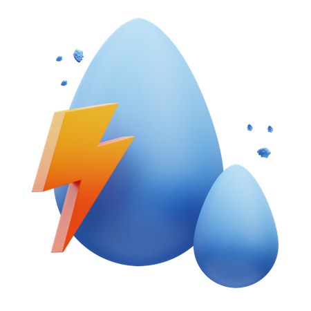 Energía del agua  3D Icon