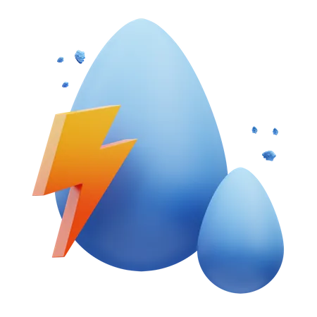 Energía del agua  3D Icon