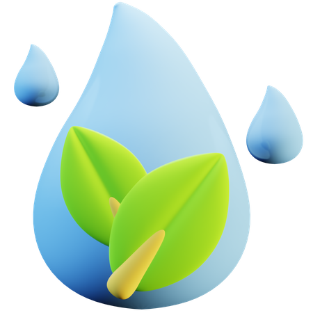 Energía del agua  3D Icon