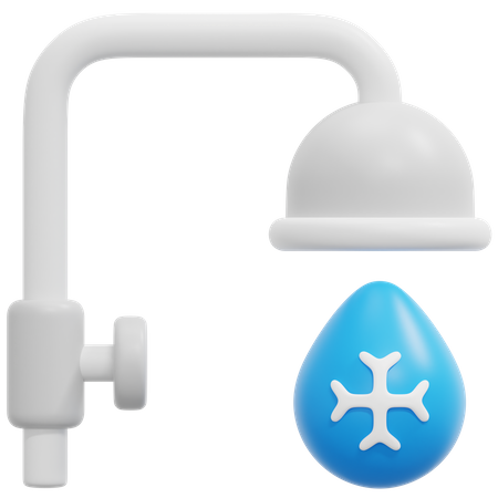 Agua fría  3D Icon