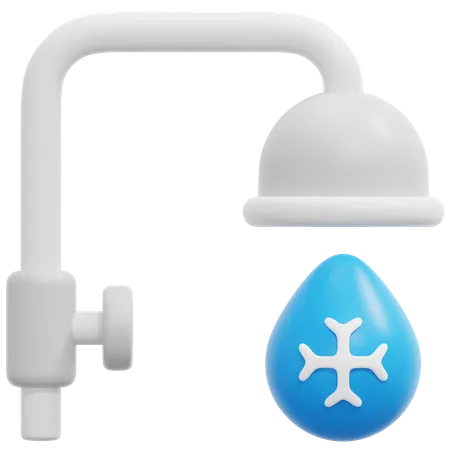 Agua fría  3D Icon
